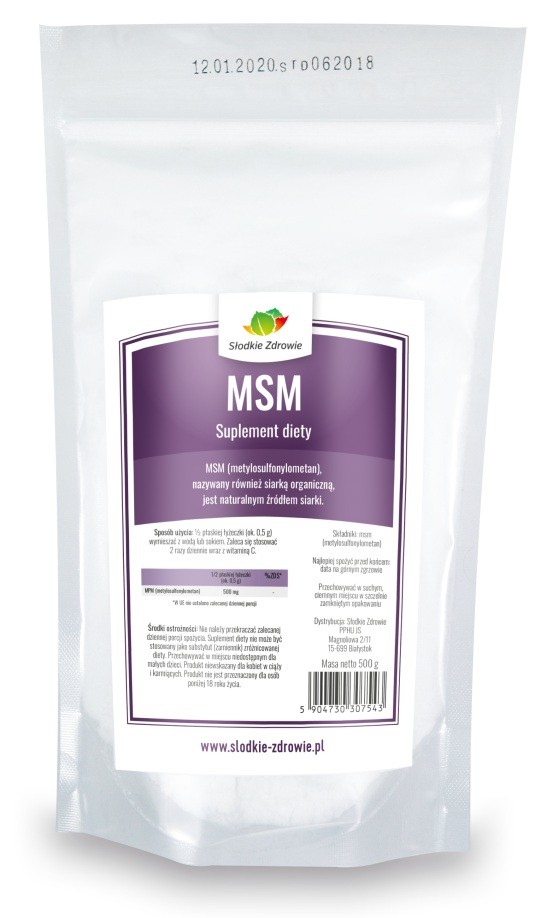 MSM - siarka organiczna metylosulfonylometan - 500g